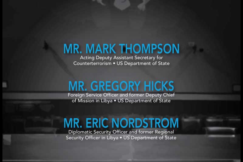 Oversight Committee Announces Witnesses for Wednesday Benghazi Hearing